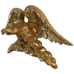 19th Century American Carved Giltwood Eagle