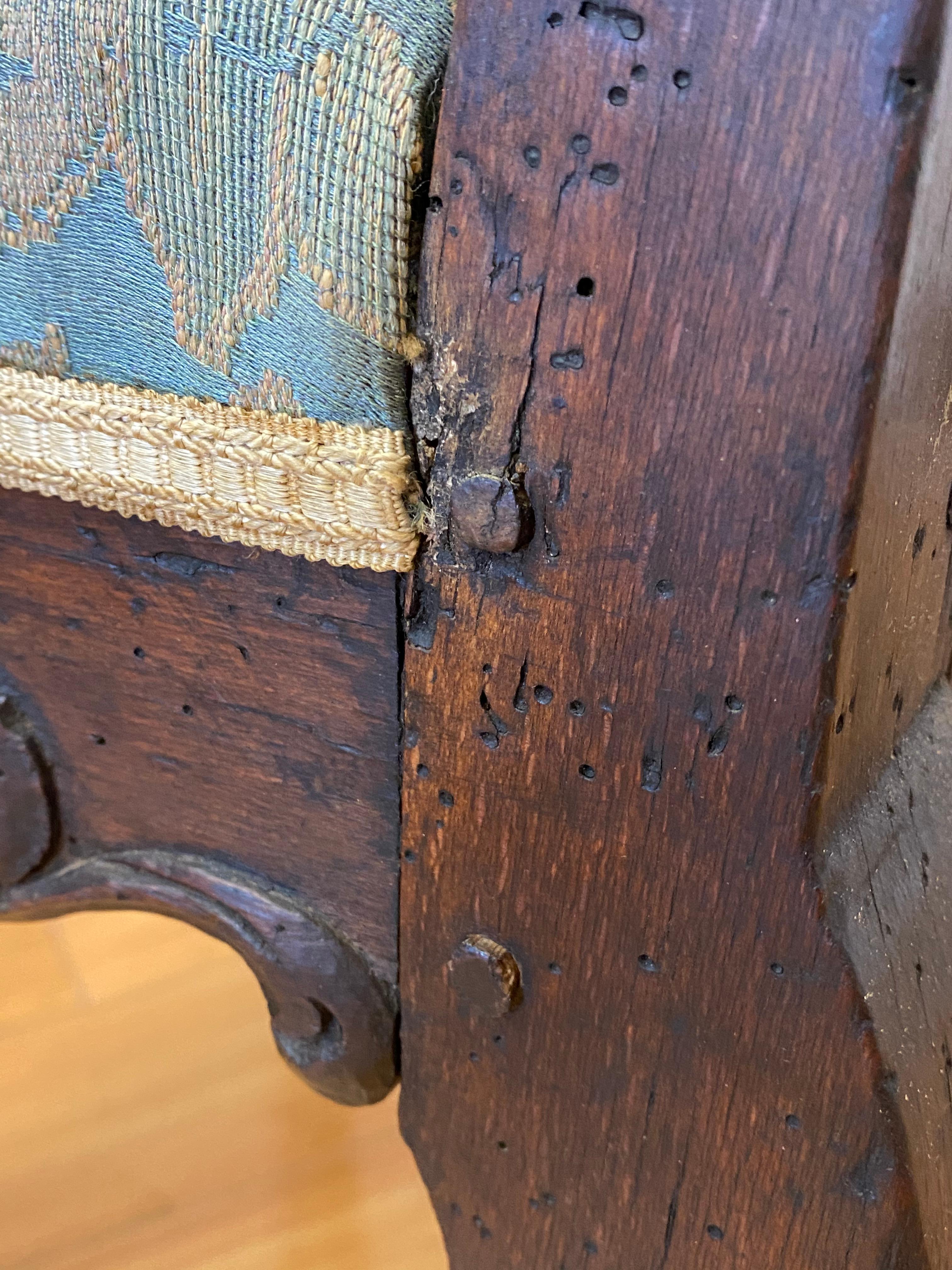 19th Century American Carved Walnut Hoof Foot Side Chair For Sale 8