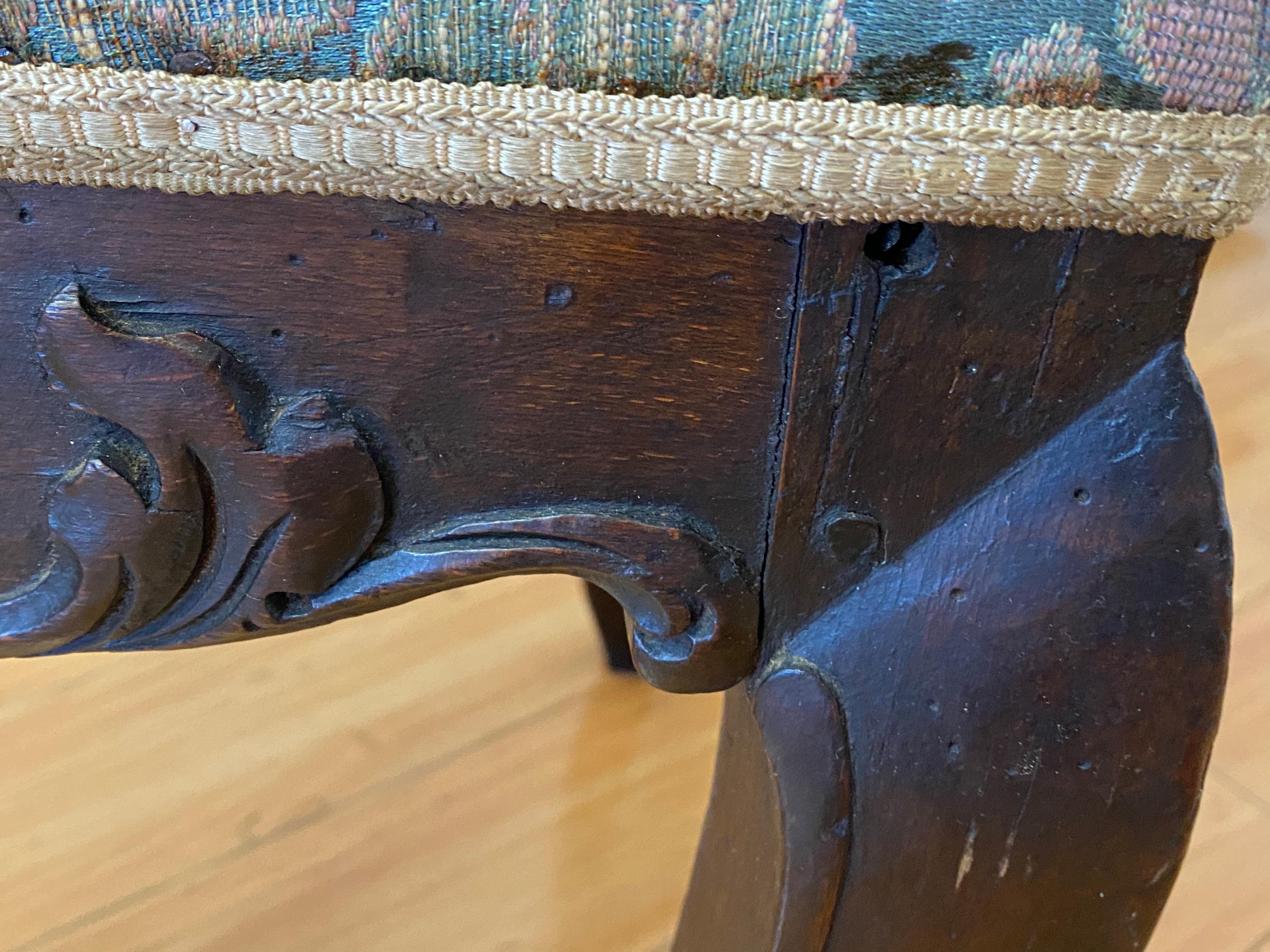 19th Century American Carved Walnut Hoof Foot Side Chair For Sale 10