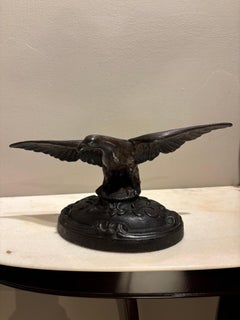 19th Century American Cast Iron Eagle Sculpture, Circa 1825
