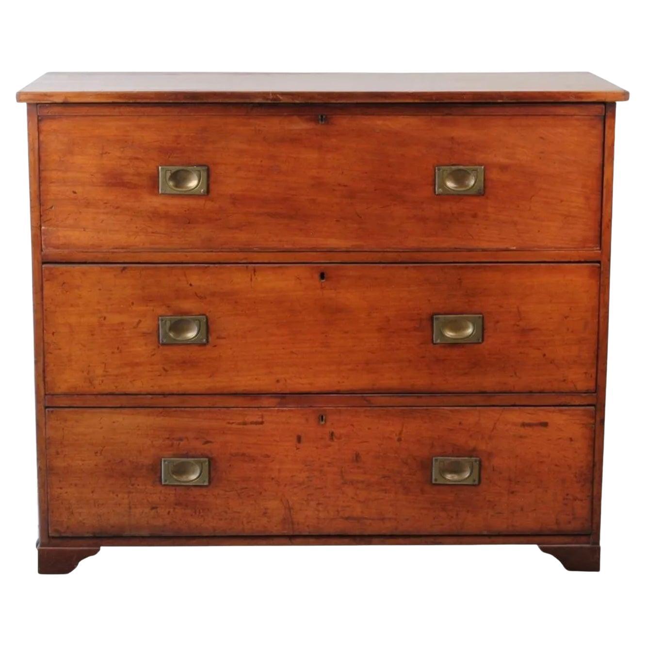 19th Century American Cherry Campaign Chest