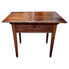 19th-century American Cherry Folk Art Table