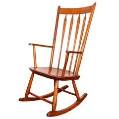 19th Century American Cherrywood Rocking Chair