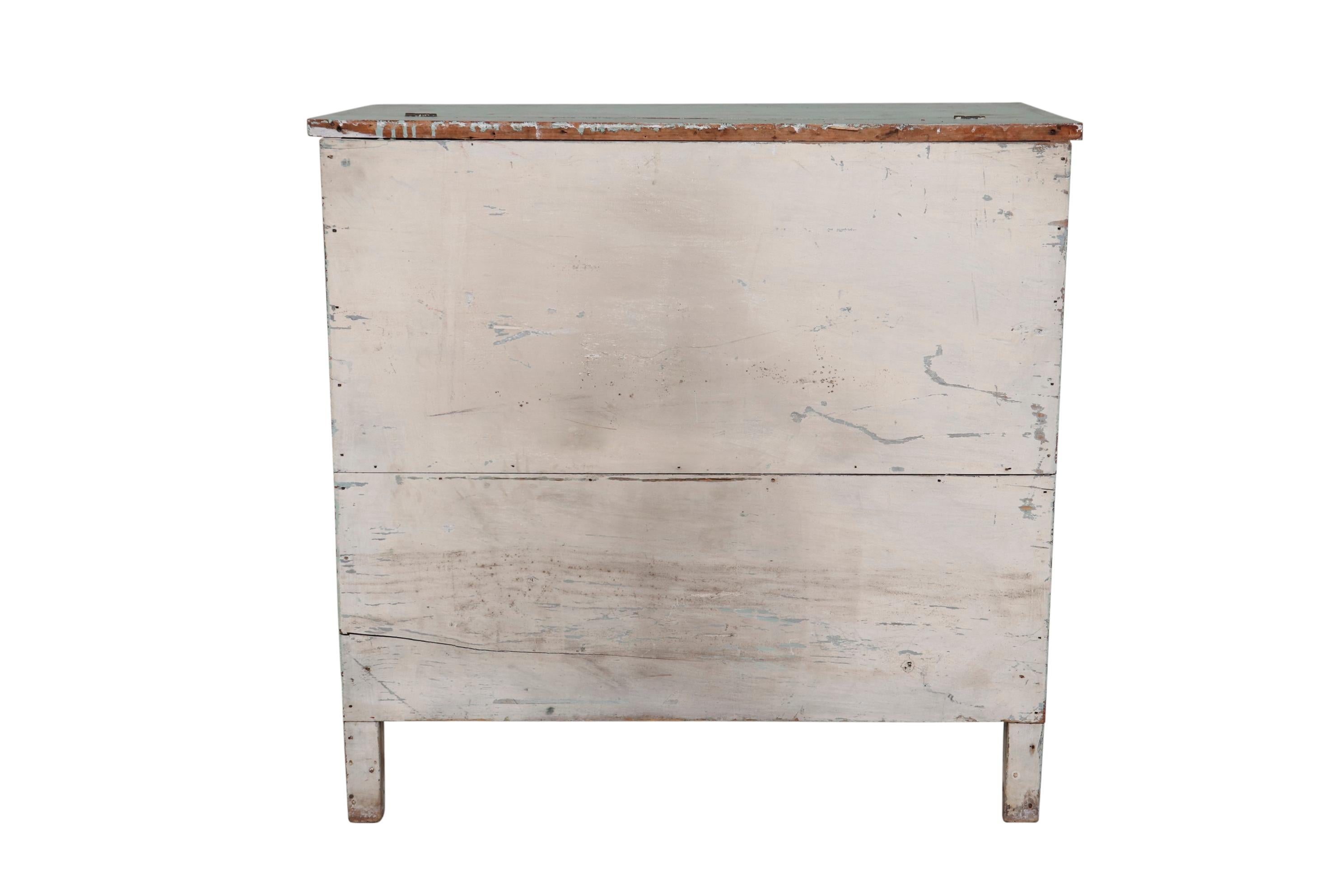19th Century American Chest in Pale Blue 2