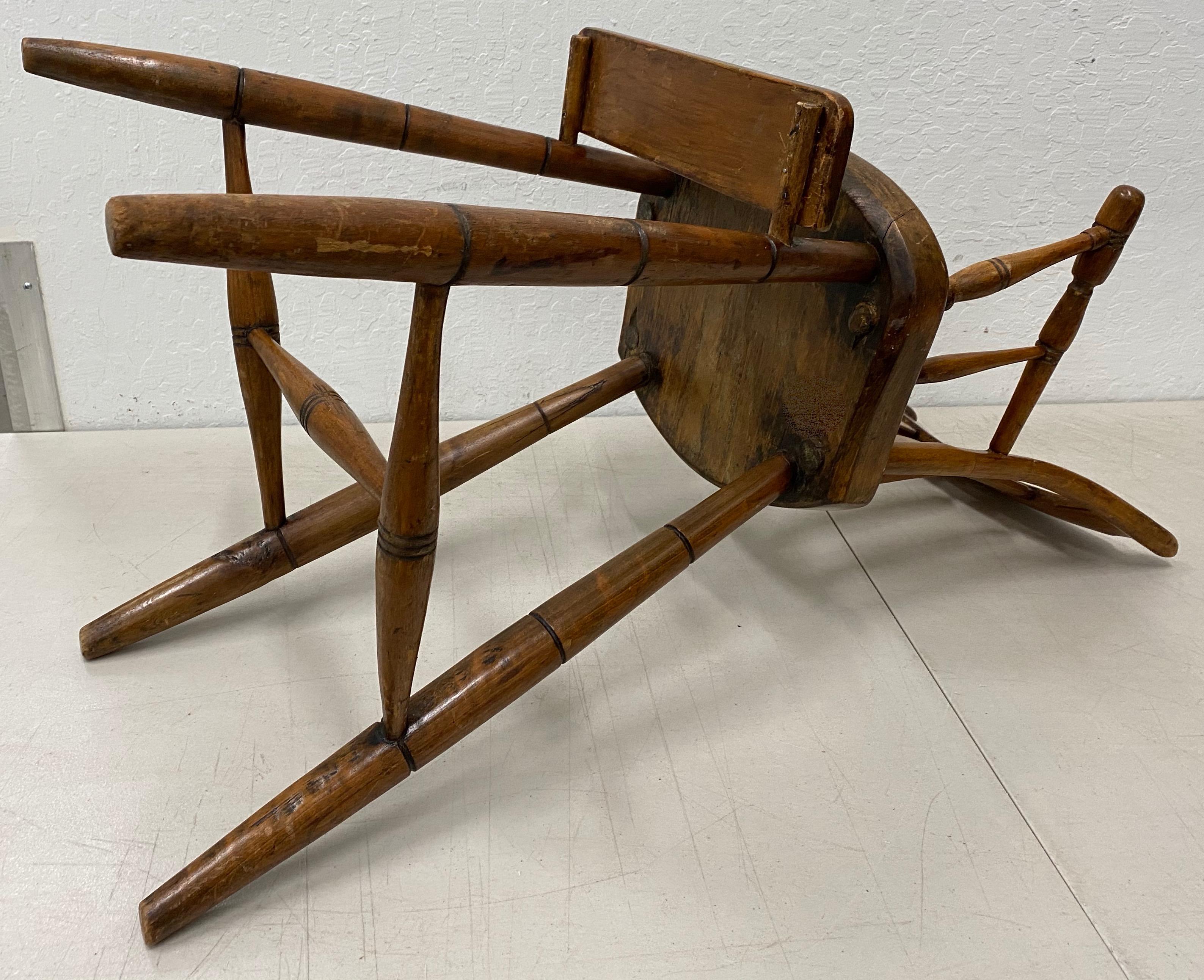 19th Century American Child's High Chair 2