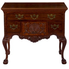 19th Century American Chippendale Style Mahogany Lowboy Chest of Drawers