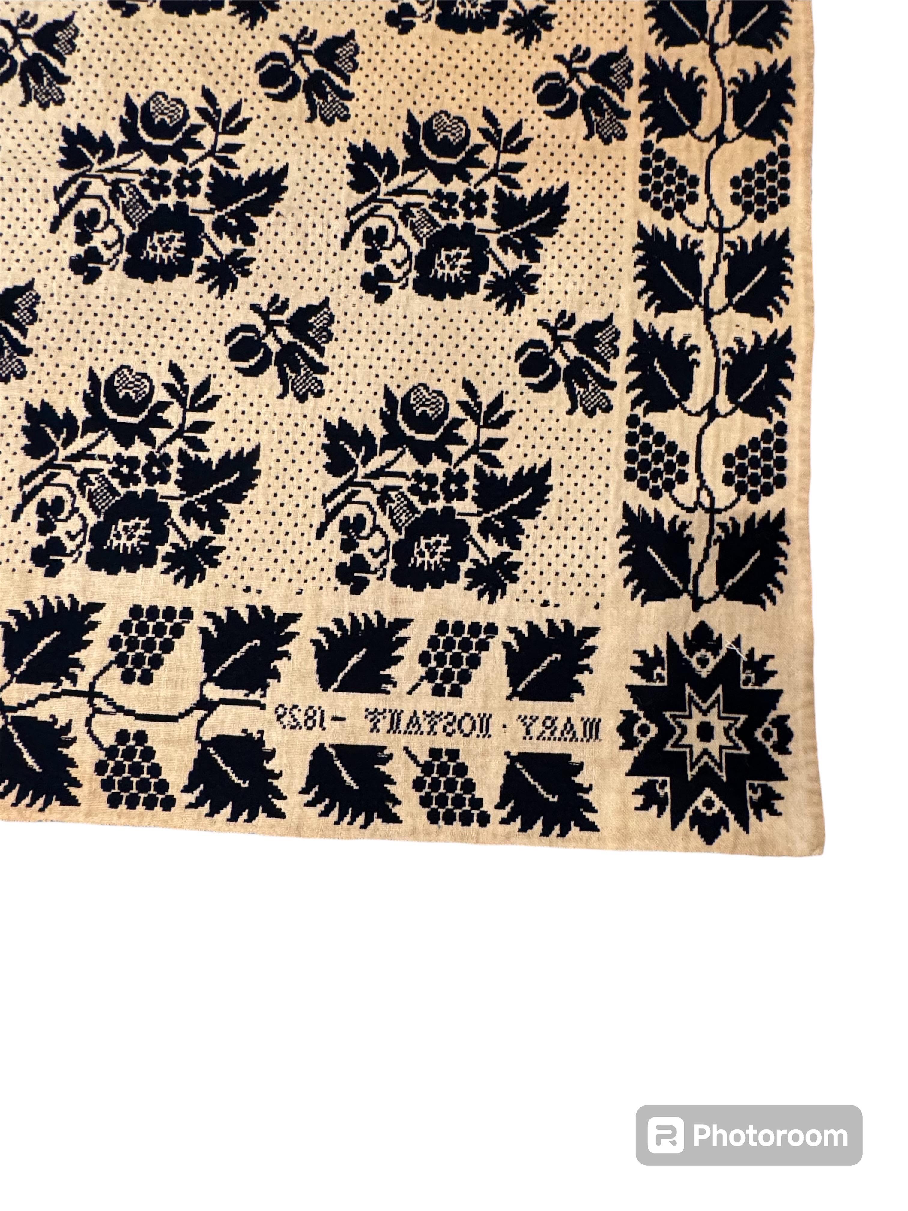 19th Century American Coverlet 6