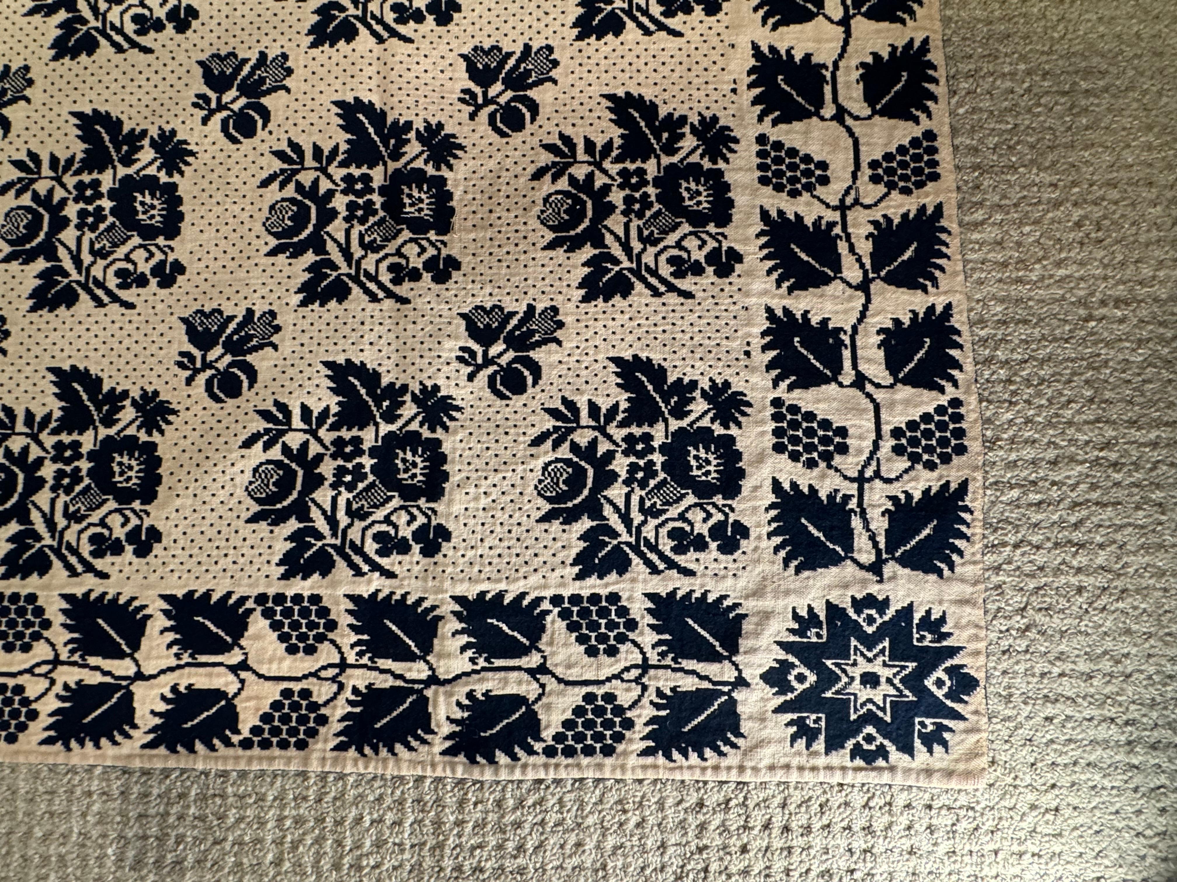19th Century American Coverlet 7