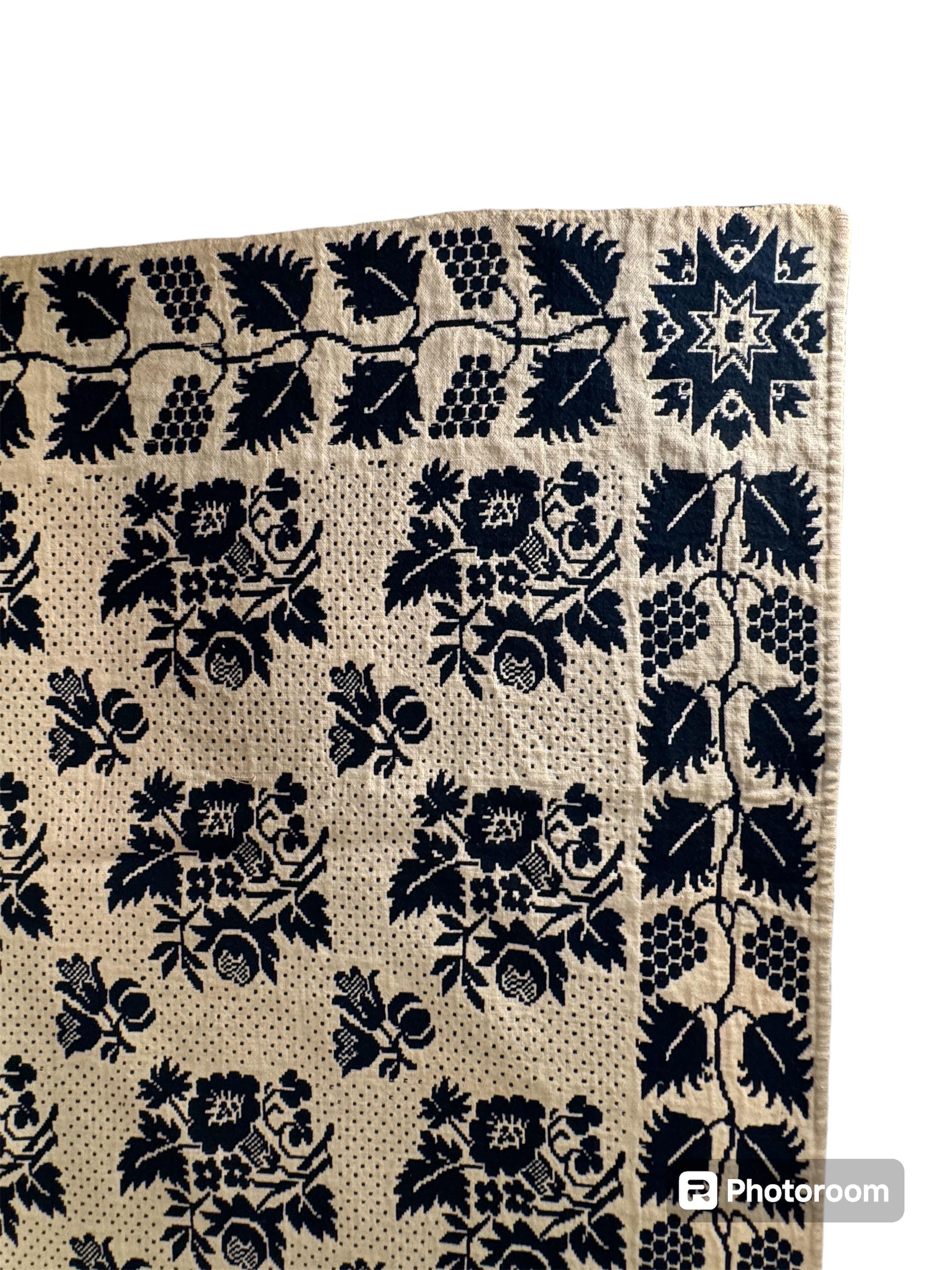 19th Century American Coverlet 11