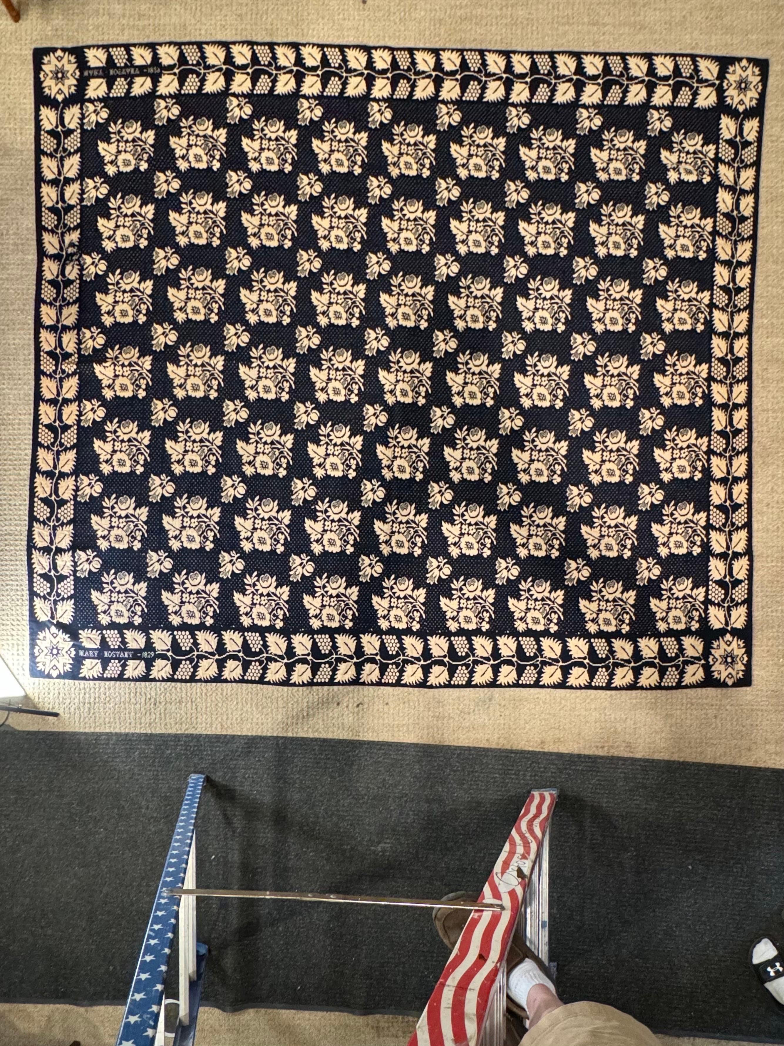 Woven 19th Century American Coverlet
