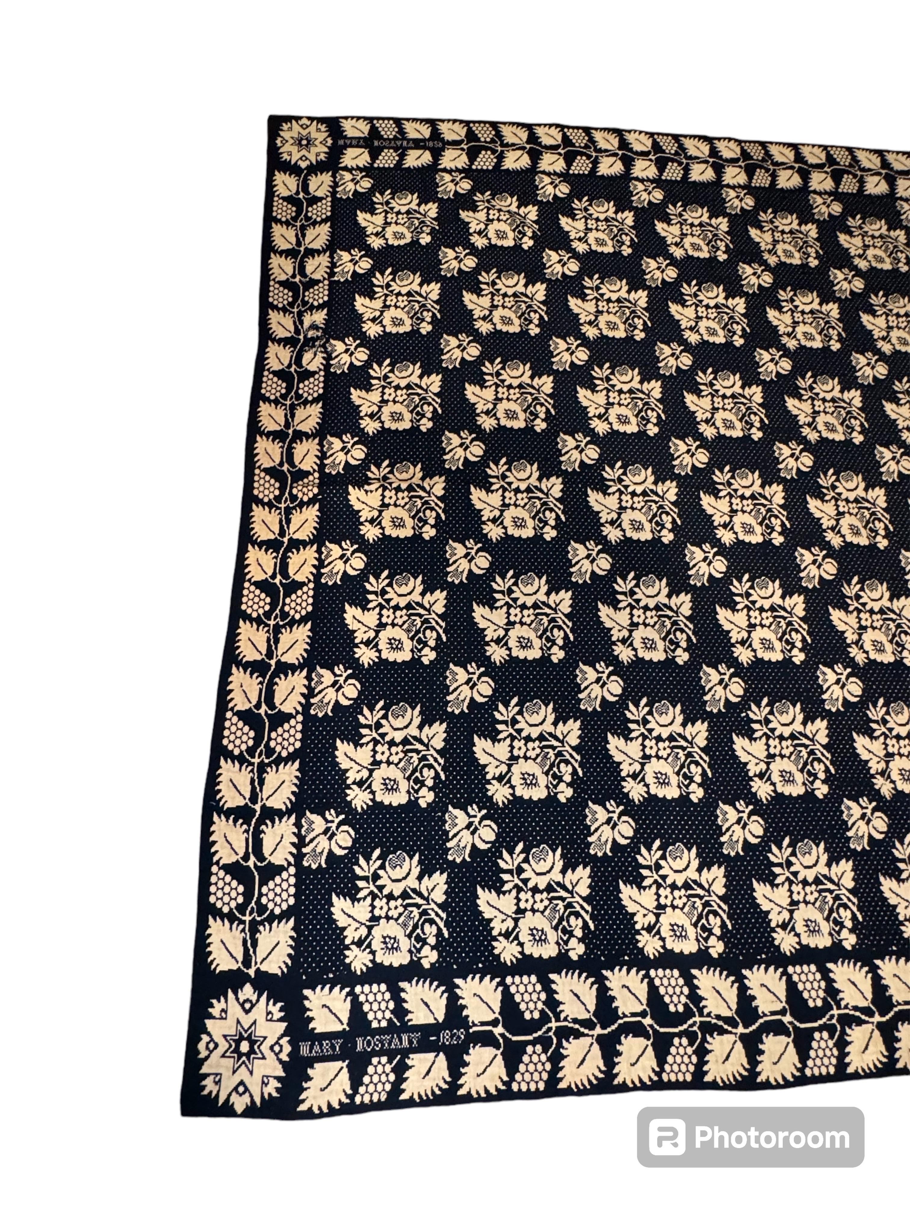 Wool 19th Century American Coverlet