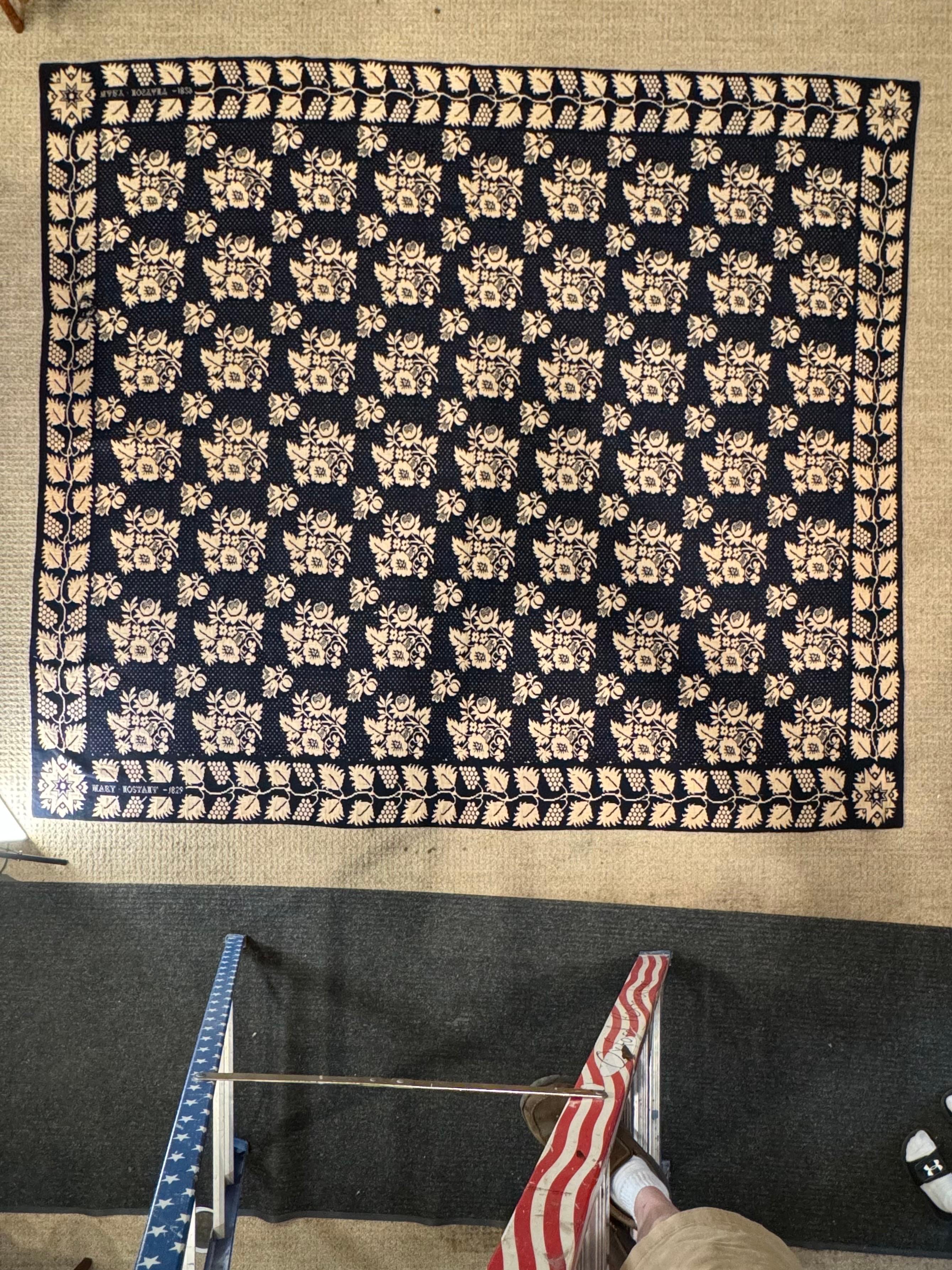 19th Century American Coverlet 1