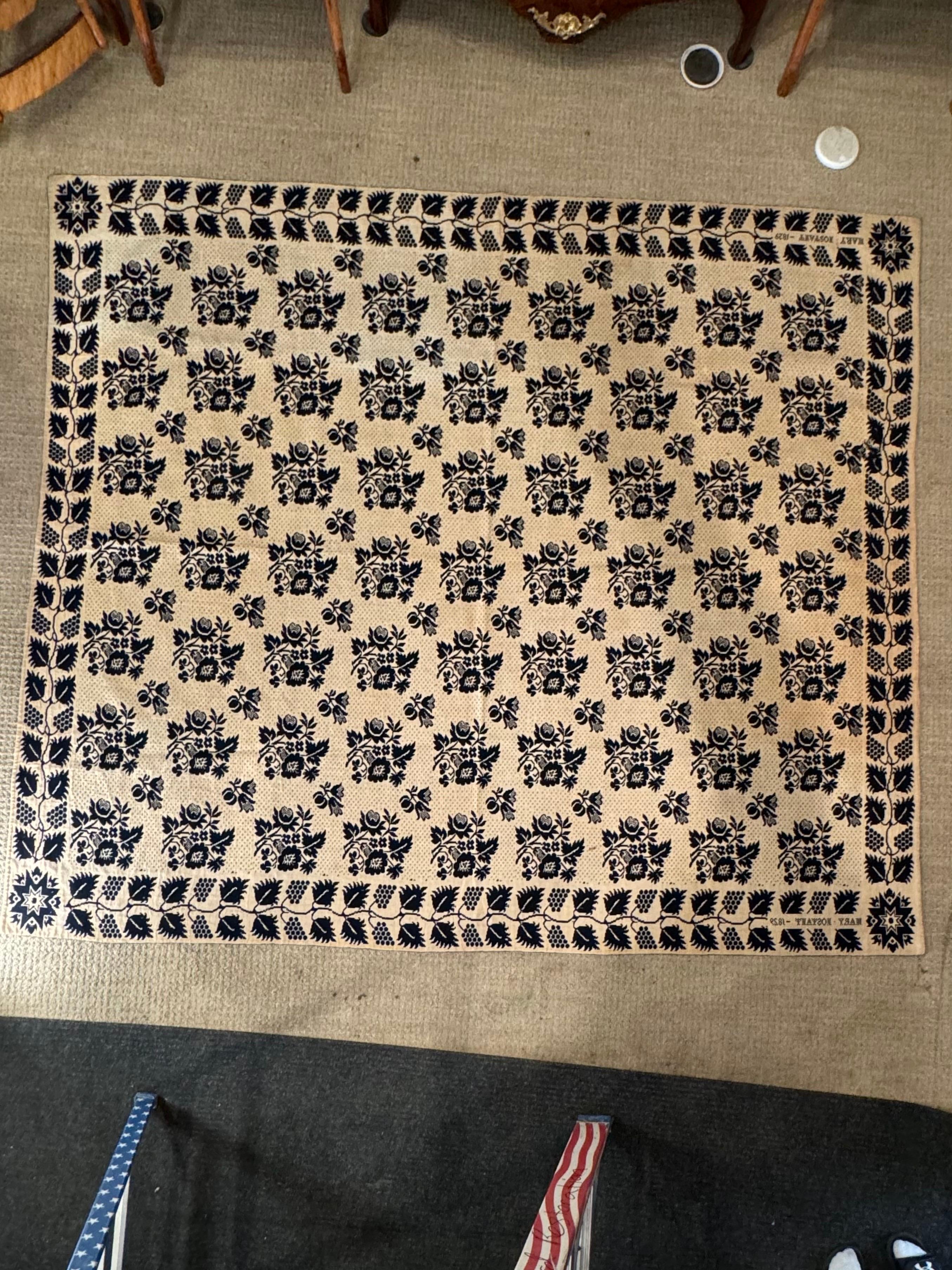 19th Century American Coverlet 4