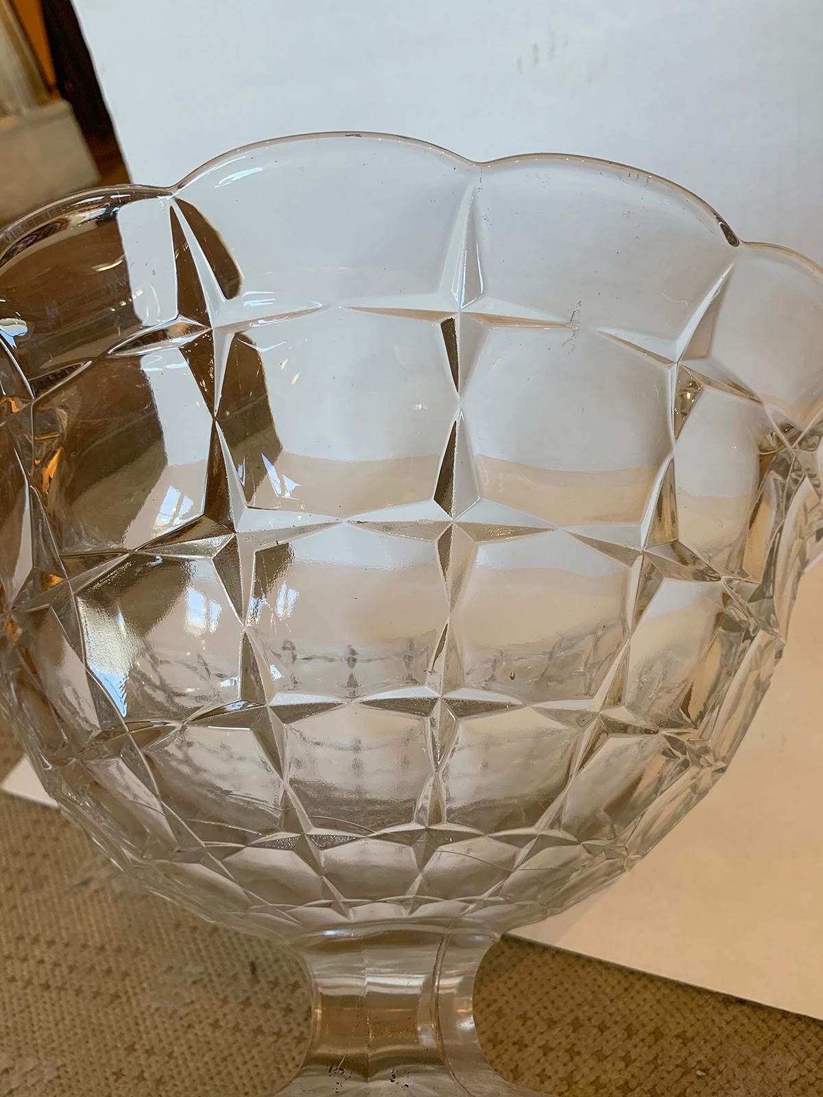 19th Century American Crystal Pedestal Bowl / Compote For Sale 7