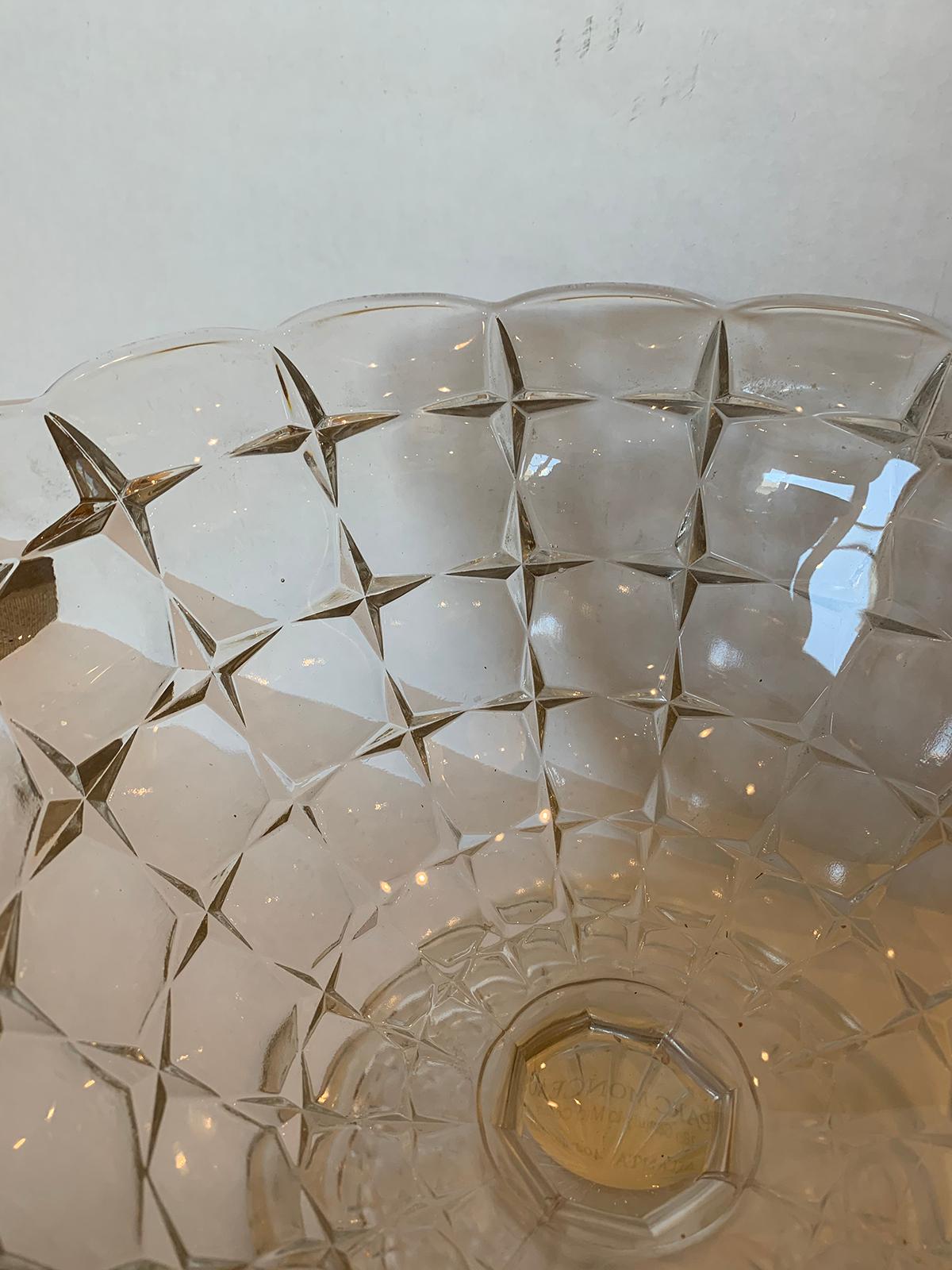 19th Century American Crystal Pedestal Bowl / Compote In Good Condition For Sale In Atlanta, GA