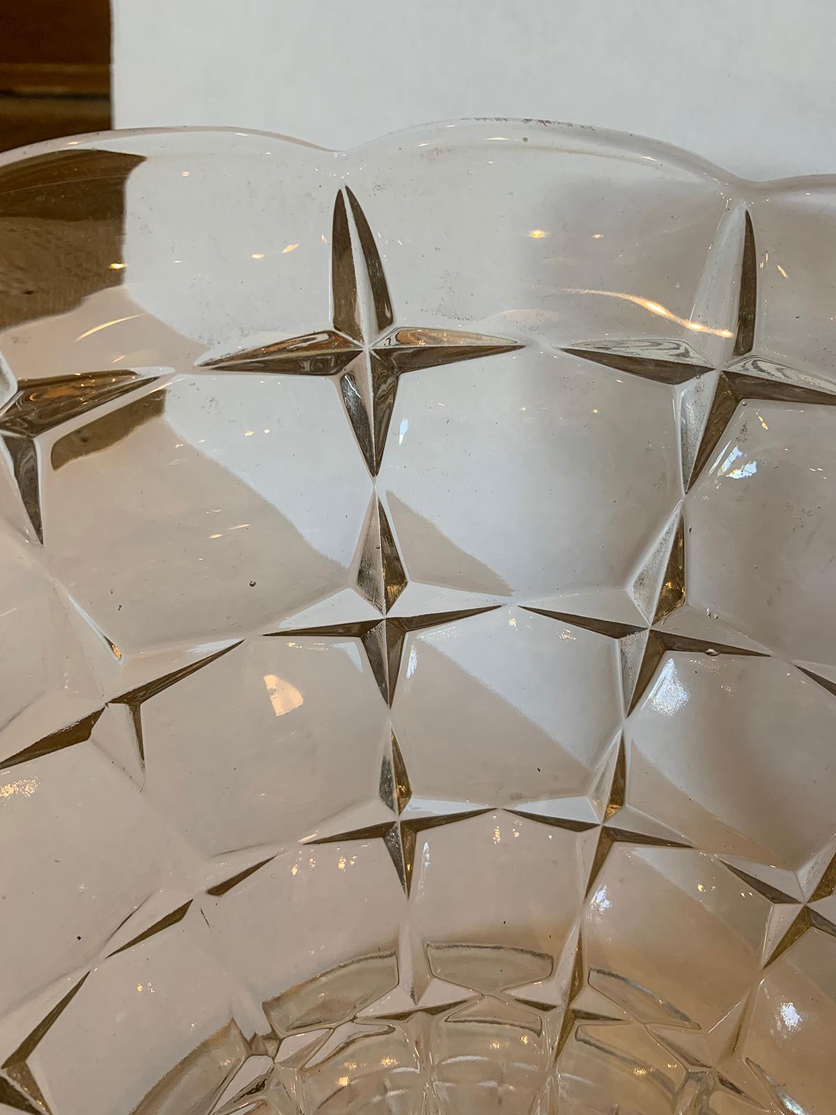 19th Century American Crystal Pedestal Bowl / Compote For Sale 1