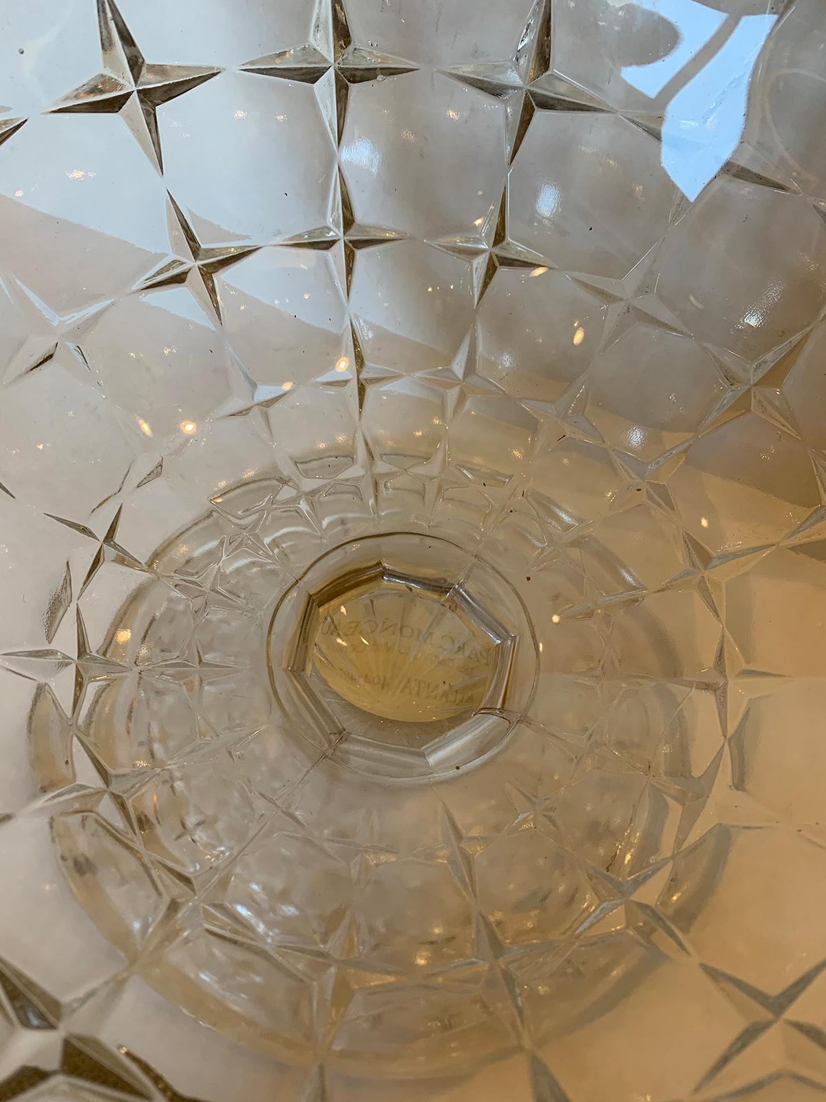 19th Century American Crystal Pedestal Bowl / Compote For Sale 2