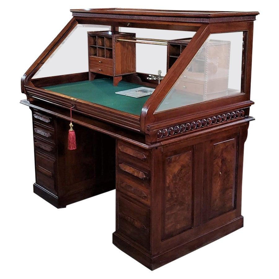 American Cutler & Sons Modell 1 Roll-Top-Schreibtisch, 19. Jahrhundert im Angebot