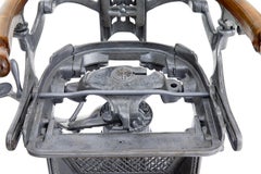 19th century American decorative cast iron dentist chair