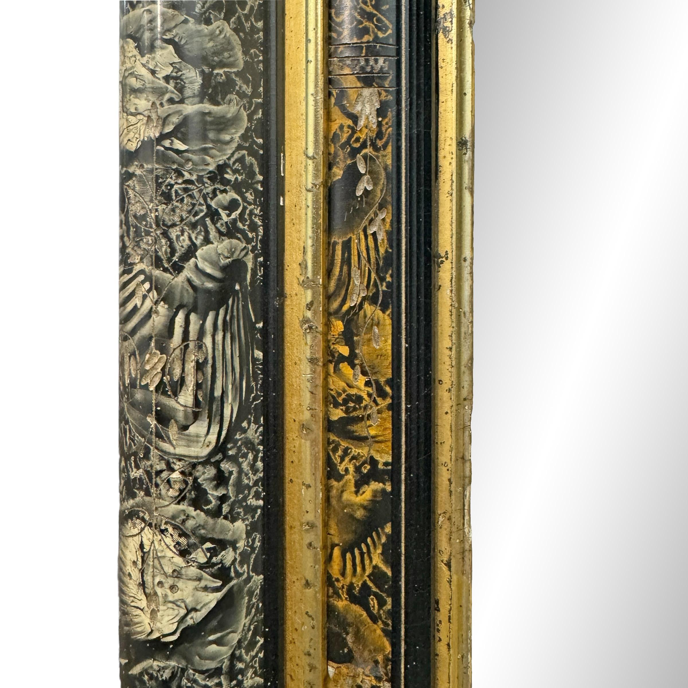 19th Century American Eastlake Marbled Framed Mirror 2
