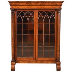 19th Century American Empire Flame Mahogany Bookcase