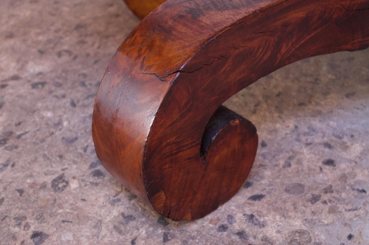 19th Century American Empire Mahogany Burl Parlor Table 15