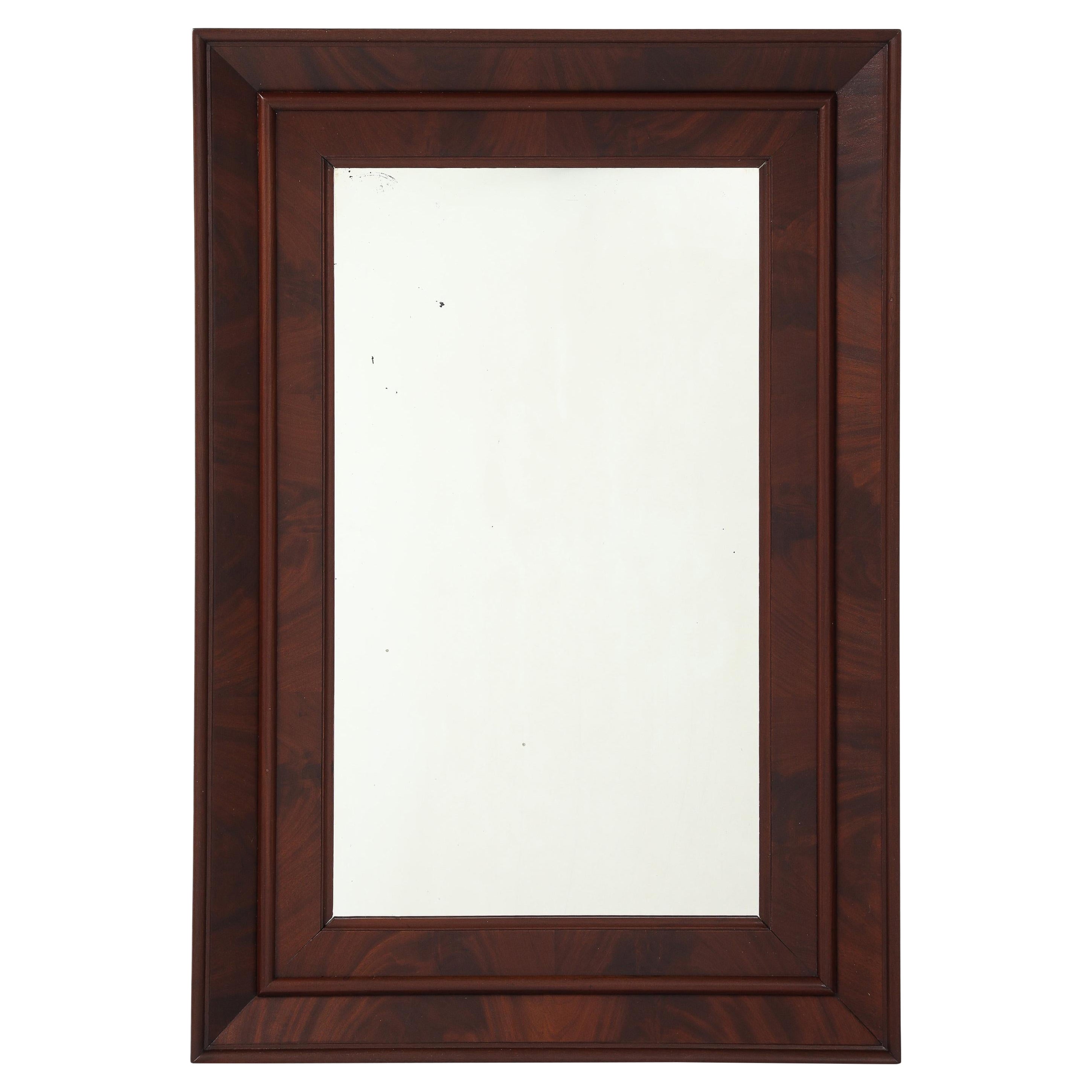 Miroir mural en acajou de style Empire américain du 19e siècle