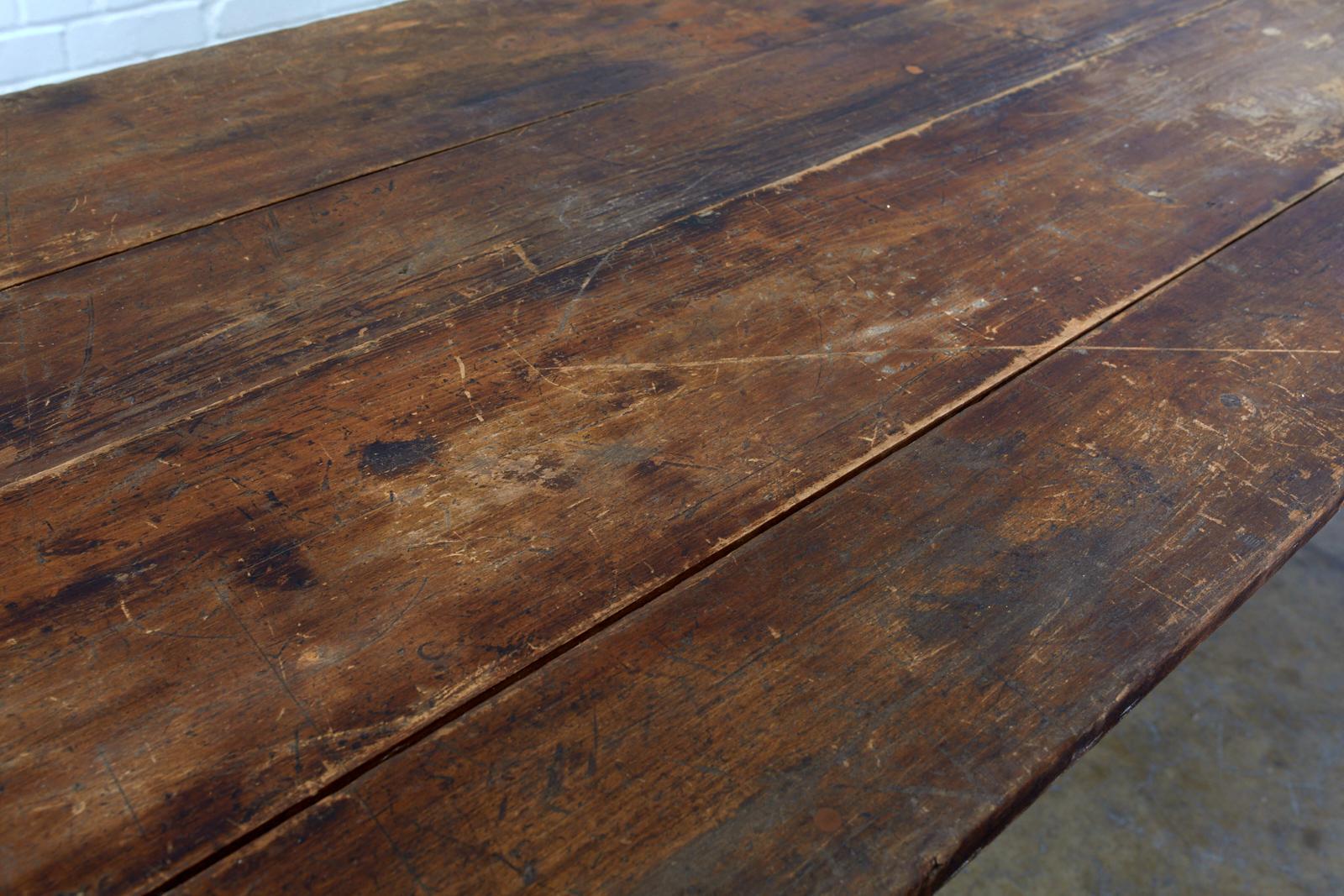 19th Century American Farmhouse Work Table or Console For Sale 10