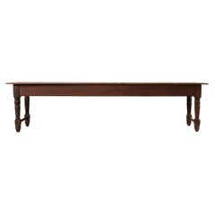 19th Century American Farmhouse Work Table or Console
