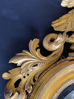 19th Century American Federal Gilt Convex Mirror