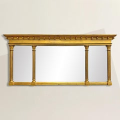 19th Century American Federal Style Overmantel Mirror