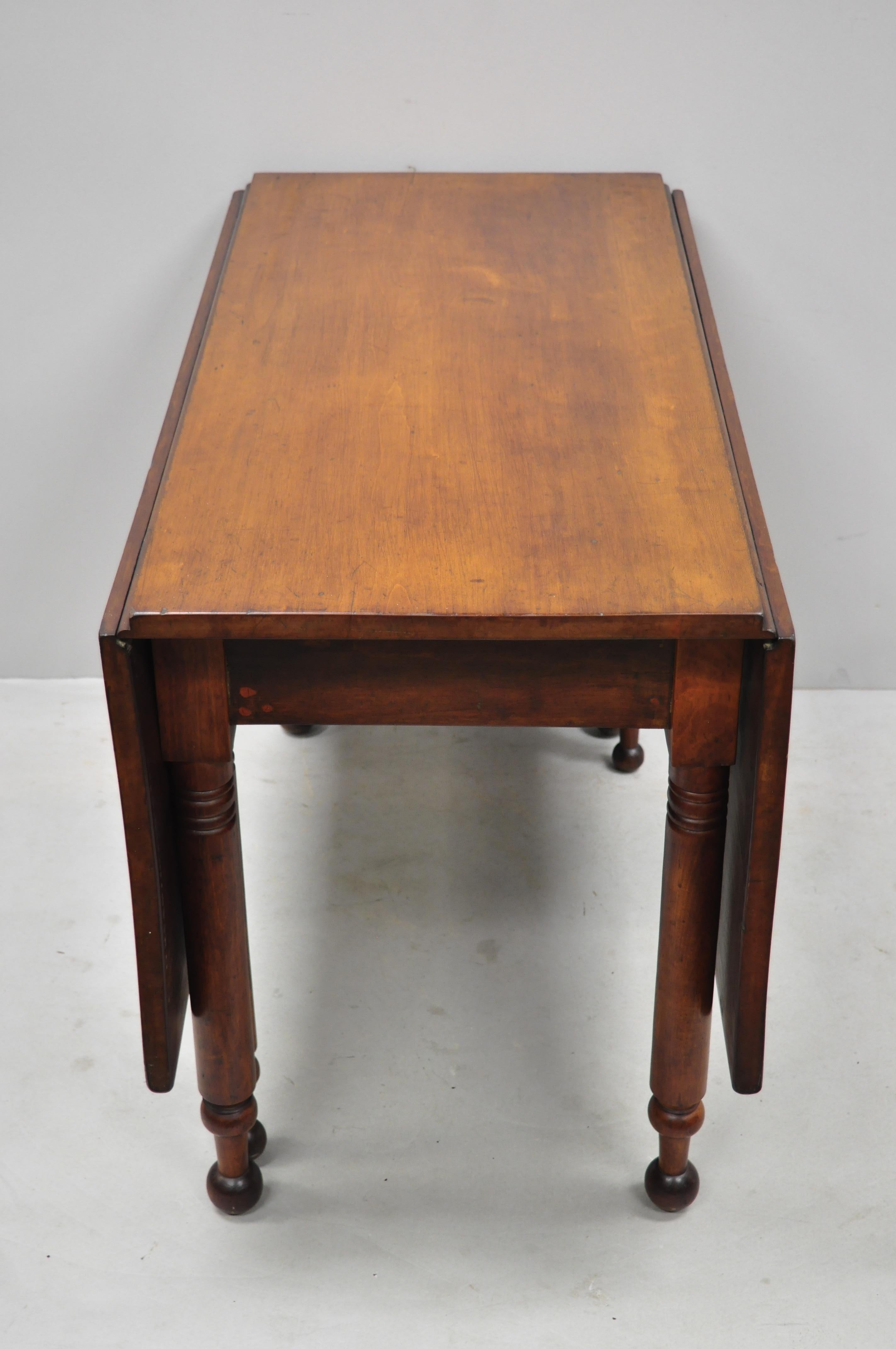 walnut drop leaf table antique