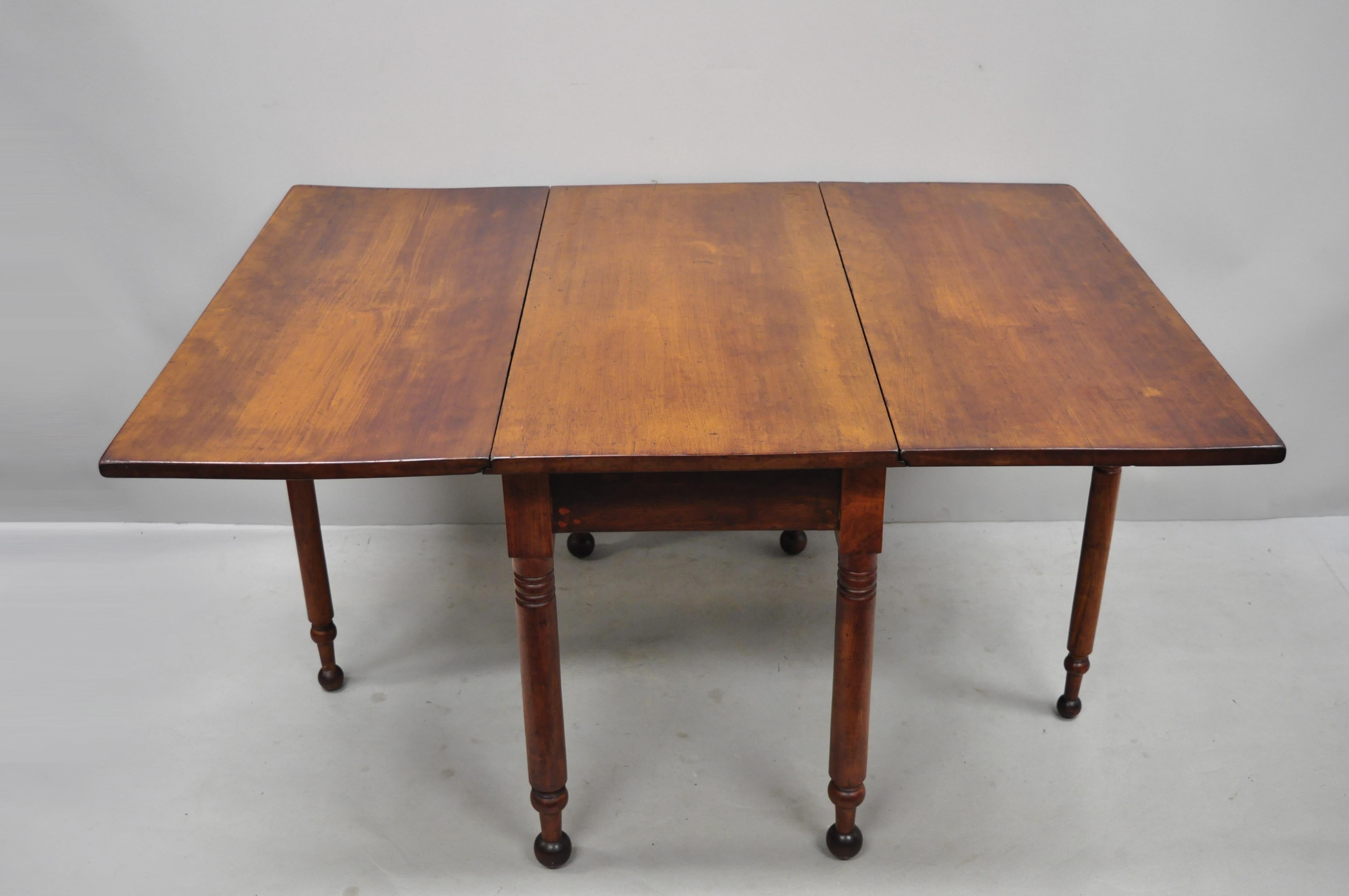 walnut drop leaf dining table