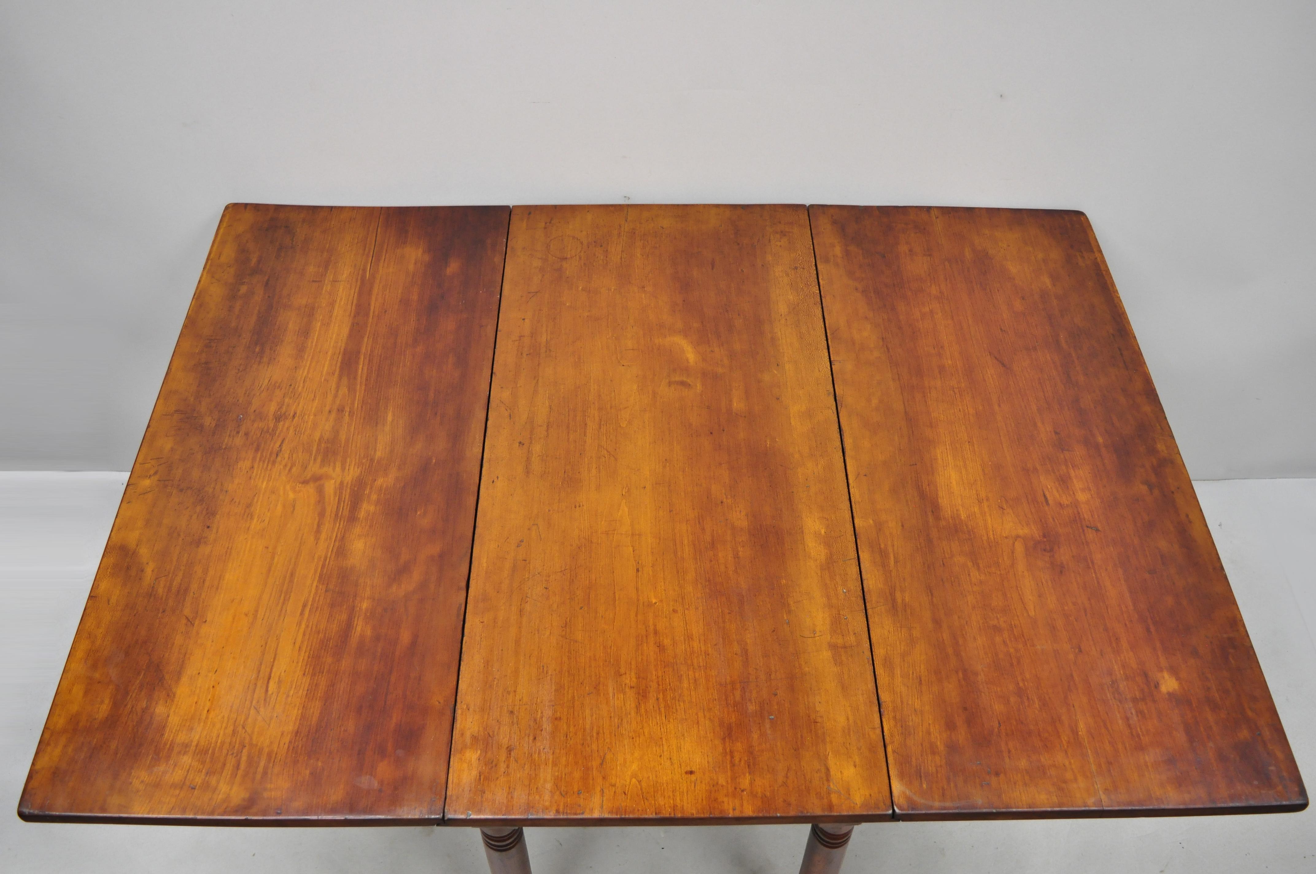 antique walnut drop leaf table