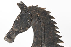 19th Century American Folk Art Iron Horse Weathervane