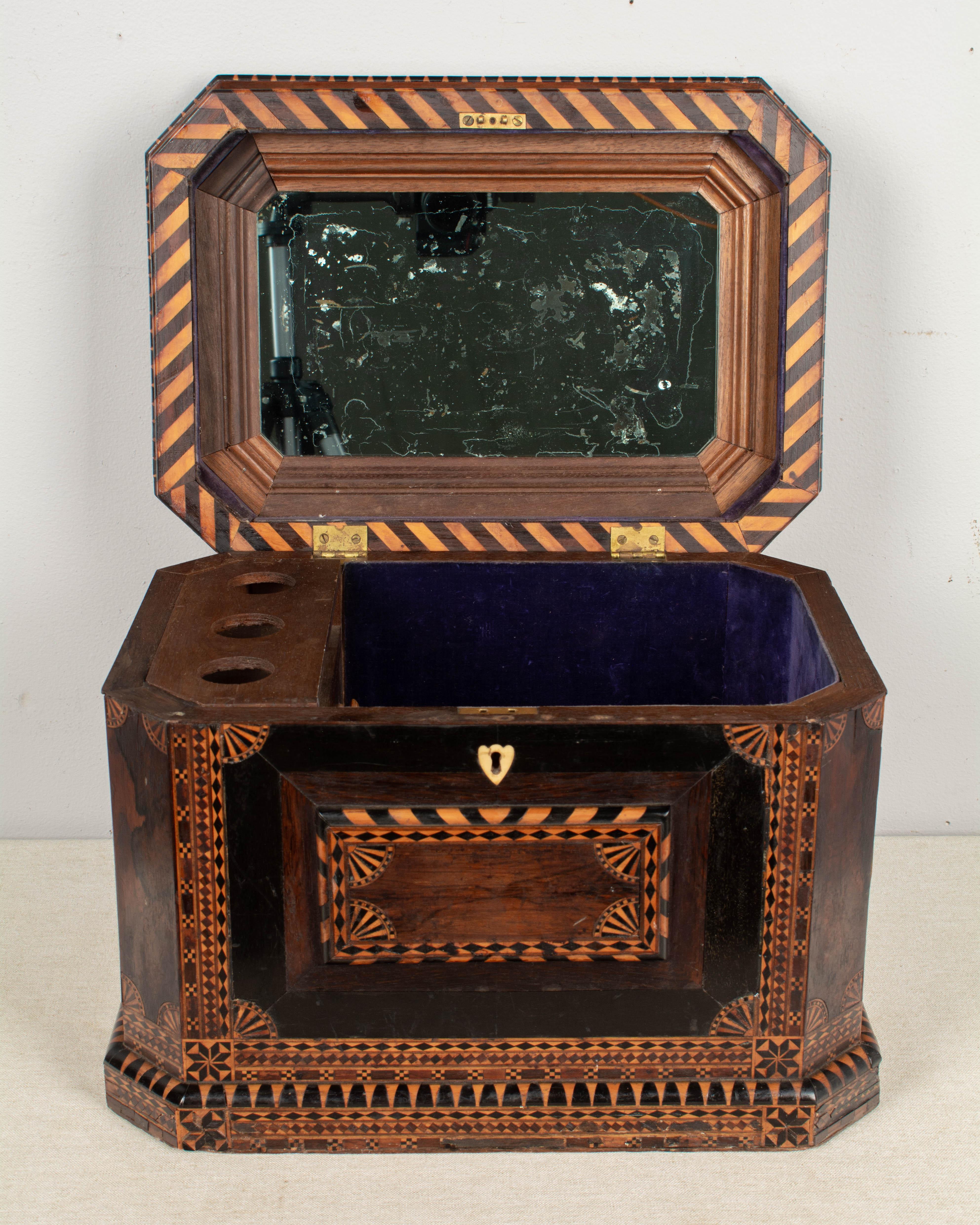 19th Century American Folk Art Marquetry Box 6