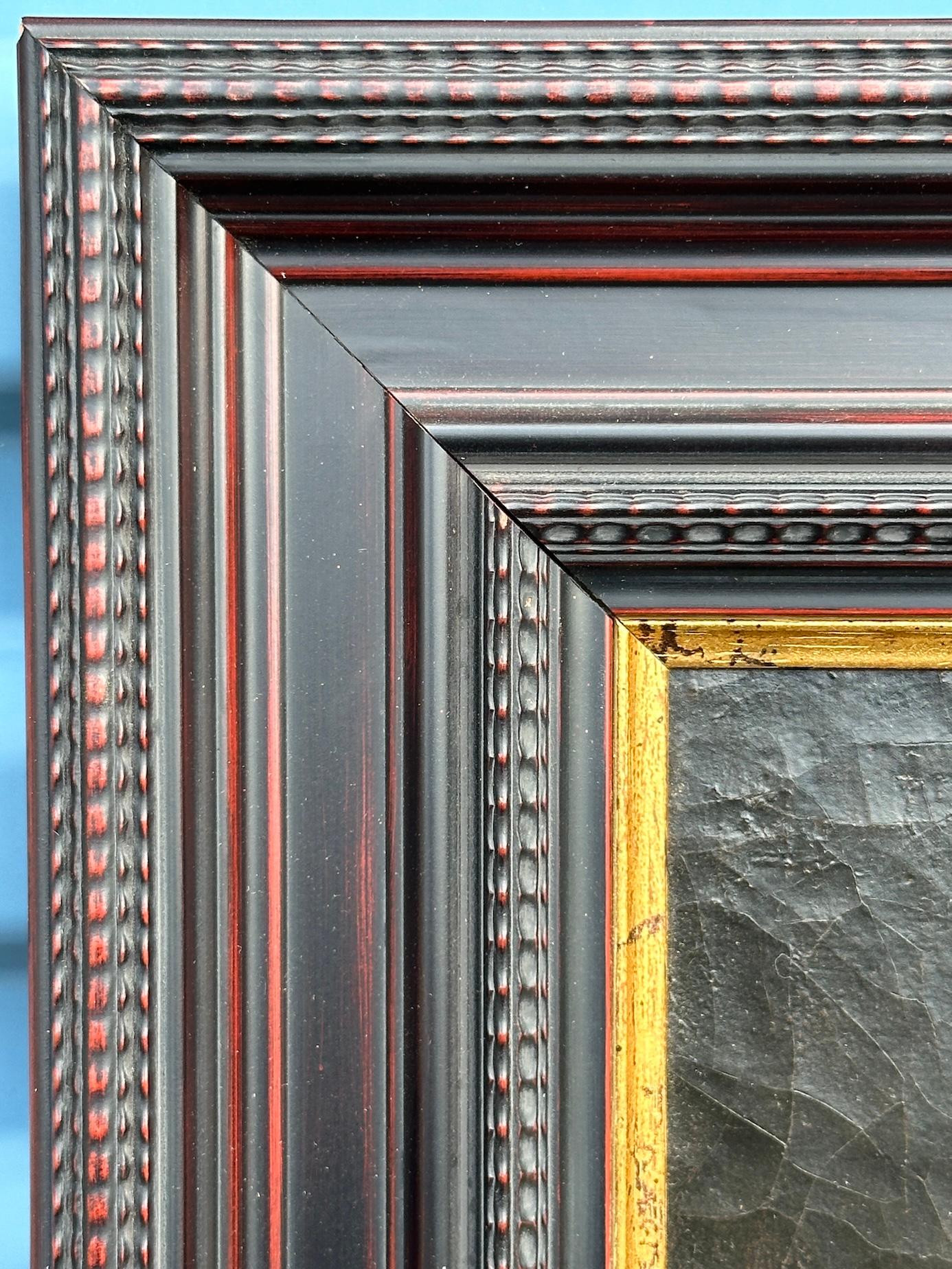 Folk Art americana del XIX secolo raffigurante una signora seduta con i suoi abiti della domenica in vendita 4