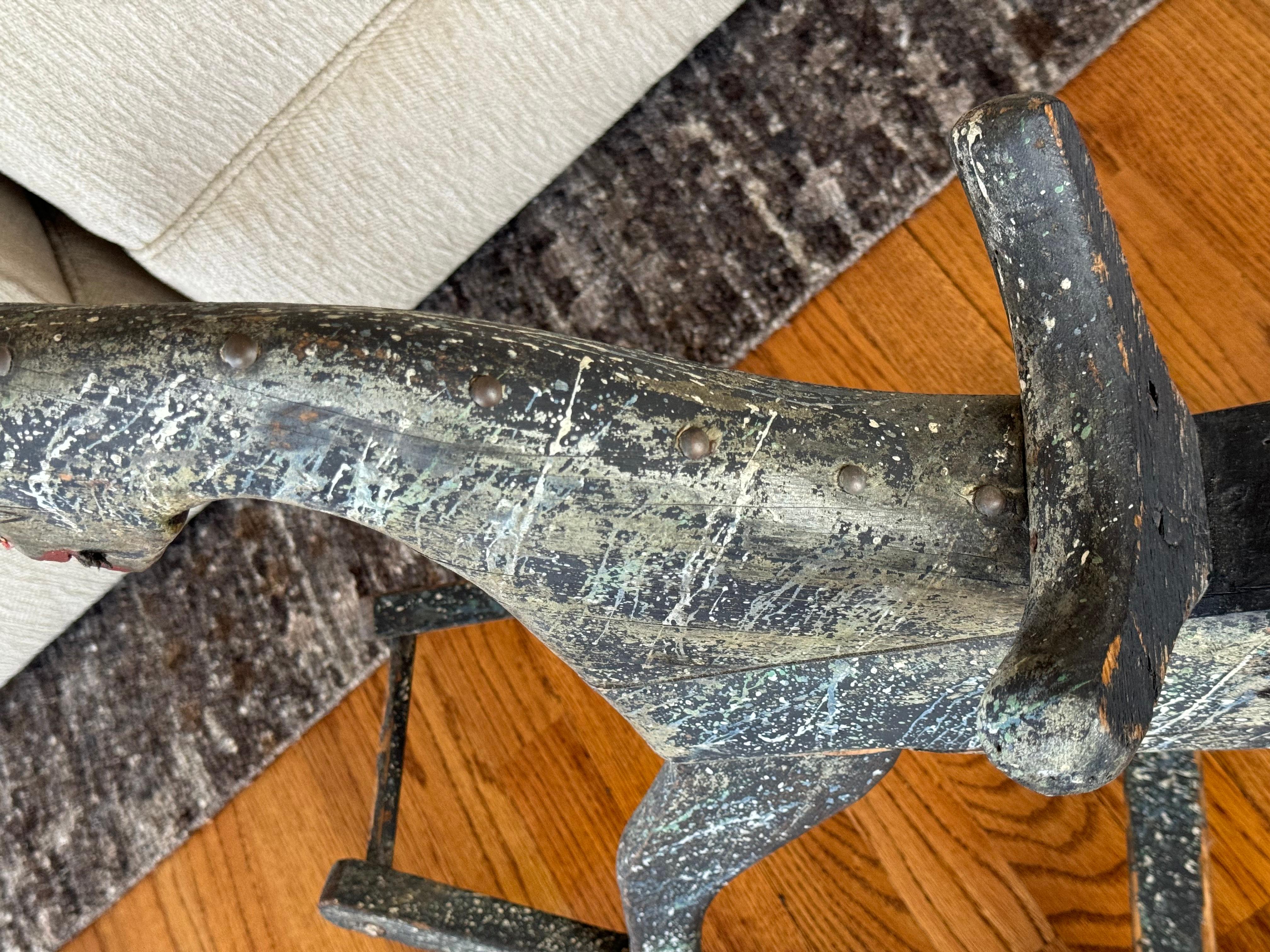 Cheval à bascule d'art populaire américain du 19e siècle en vente 5