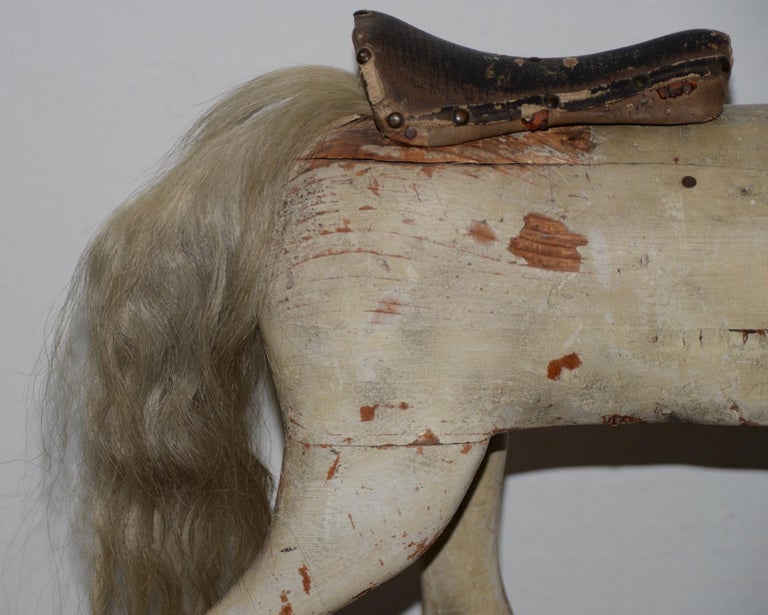 Arts and Crafts 19th Century American Folk Art Rocking Horse For Sale