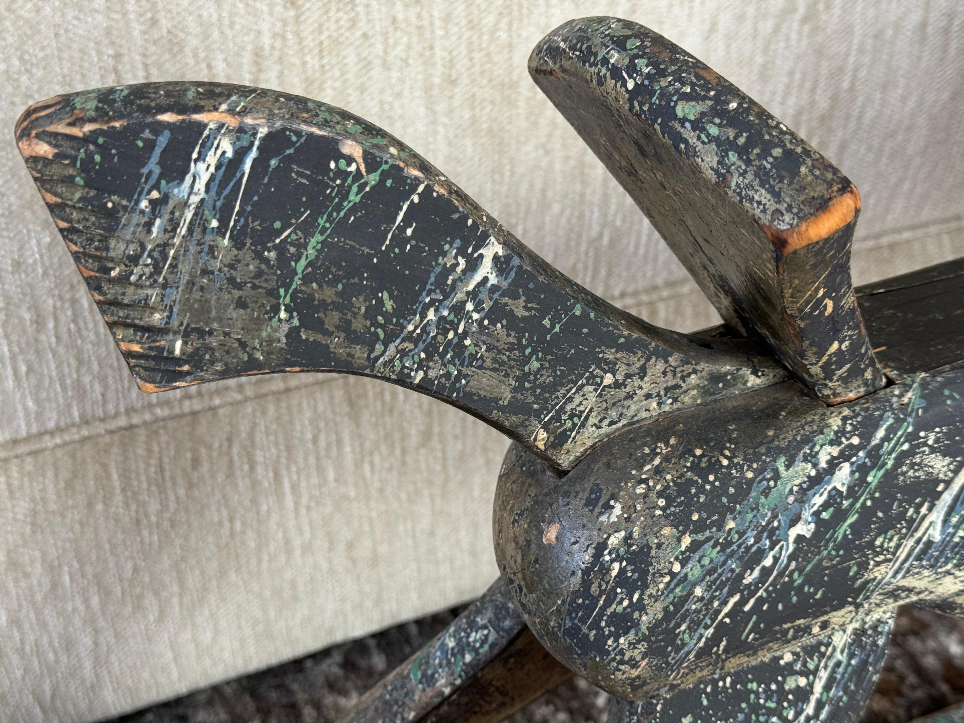 Nord-américain Cheval à bascule d'art populaire américain du 19e siècle en vente