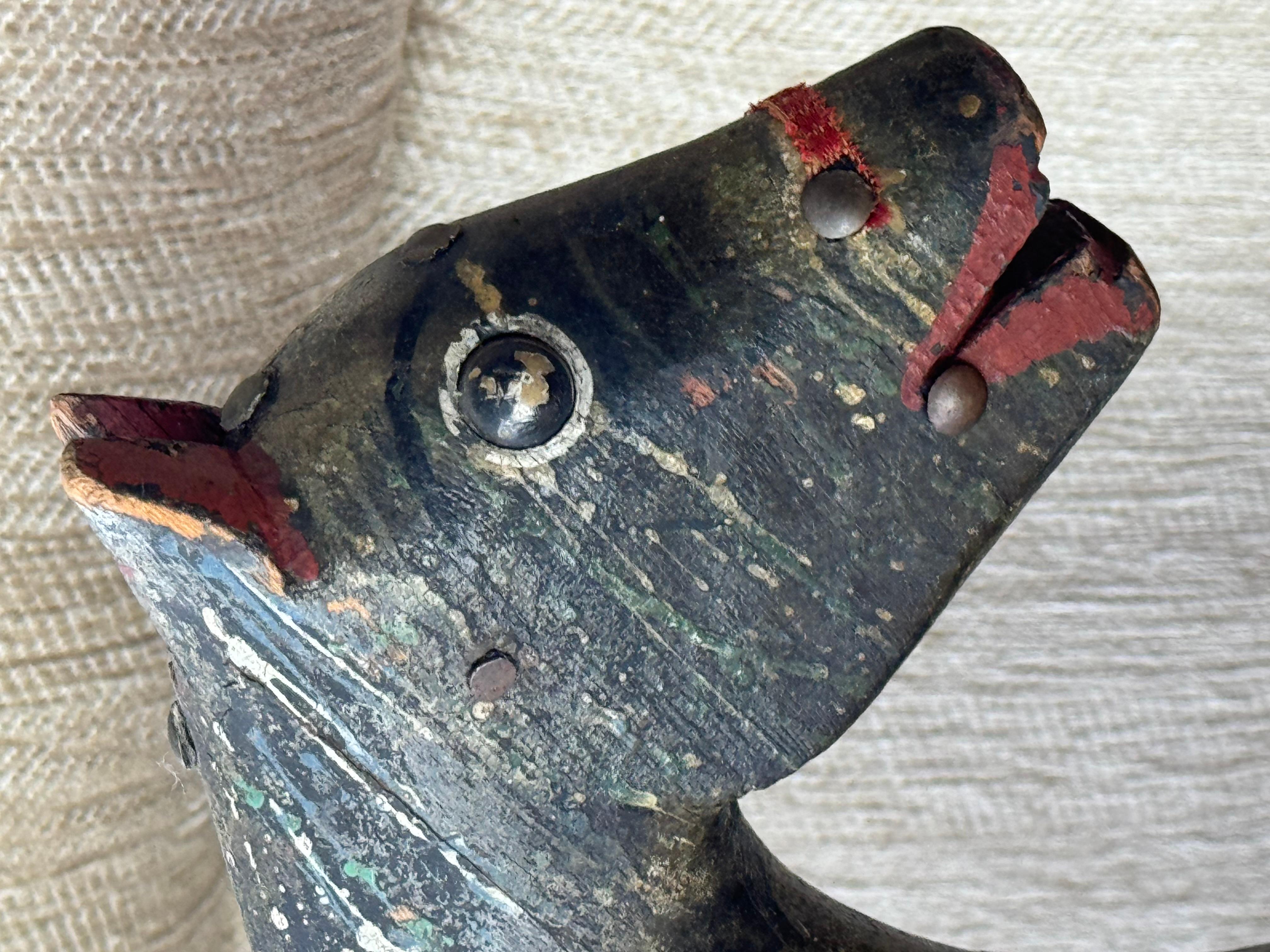 Sculpté à la main Cheval à bascule d'art populaire américain du 19e siècle en vente