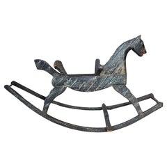 19. Jahrhundert Amerikanische Volkskunst Schaukelpferd