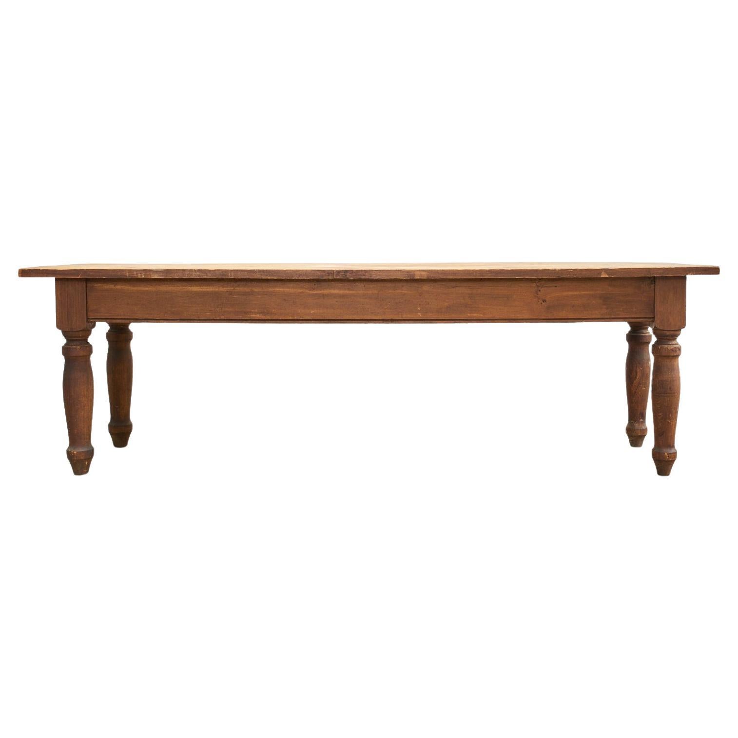 19th Century American General Store Farmhouse Work Table For Sale
