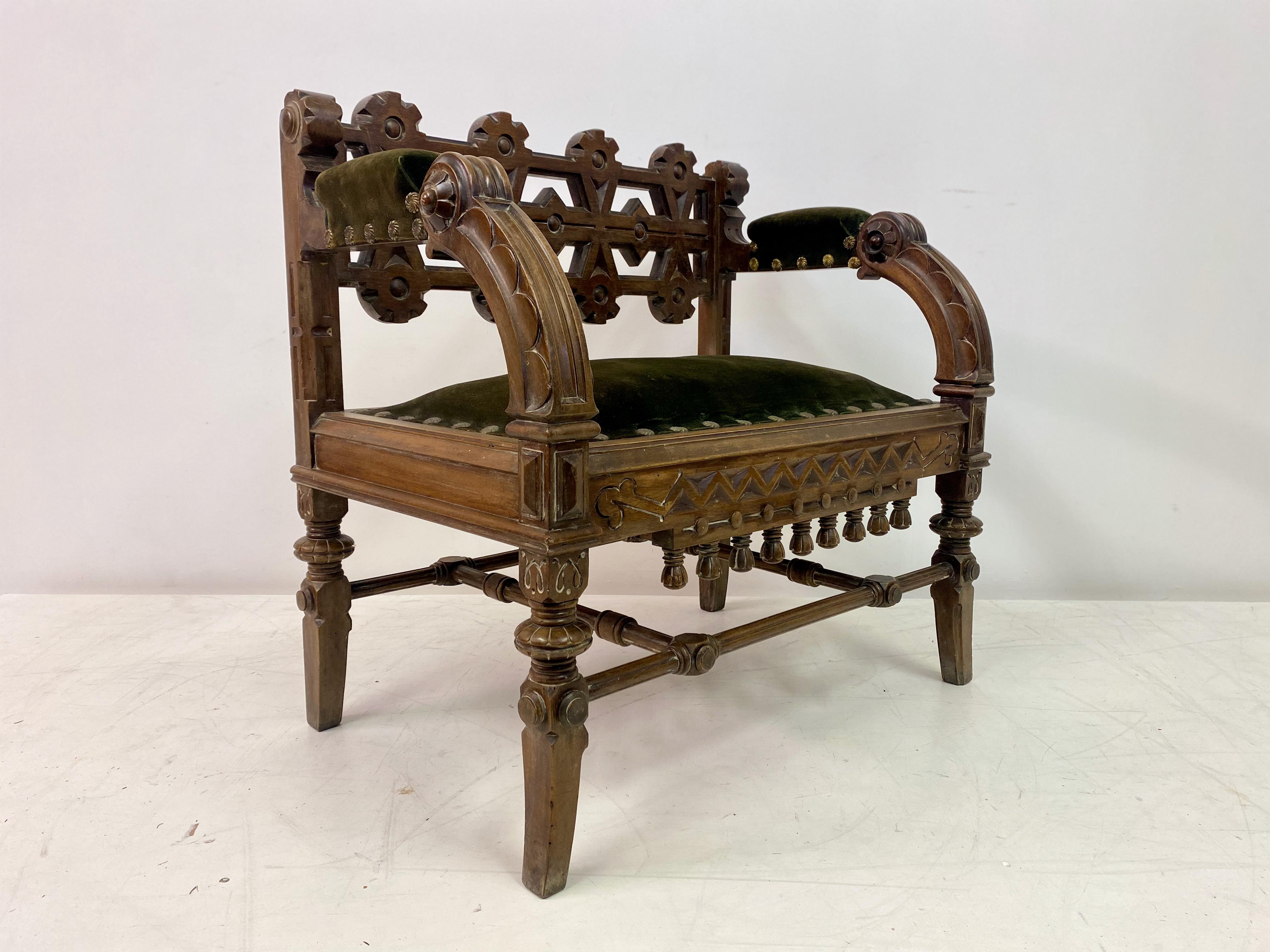 Amerikanischer Gotik-Stuhl des 19. Jahrhunderts 7