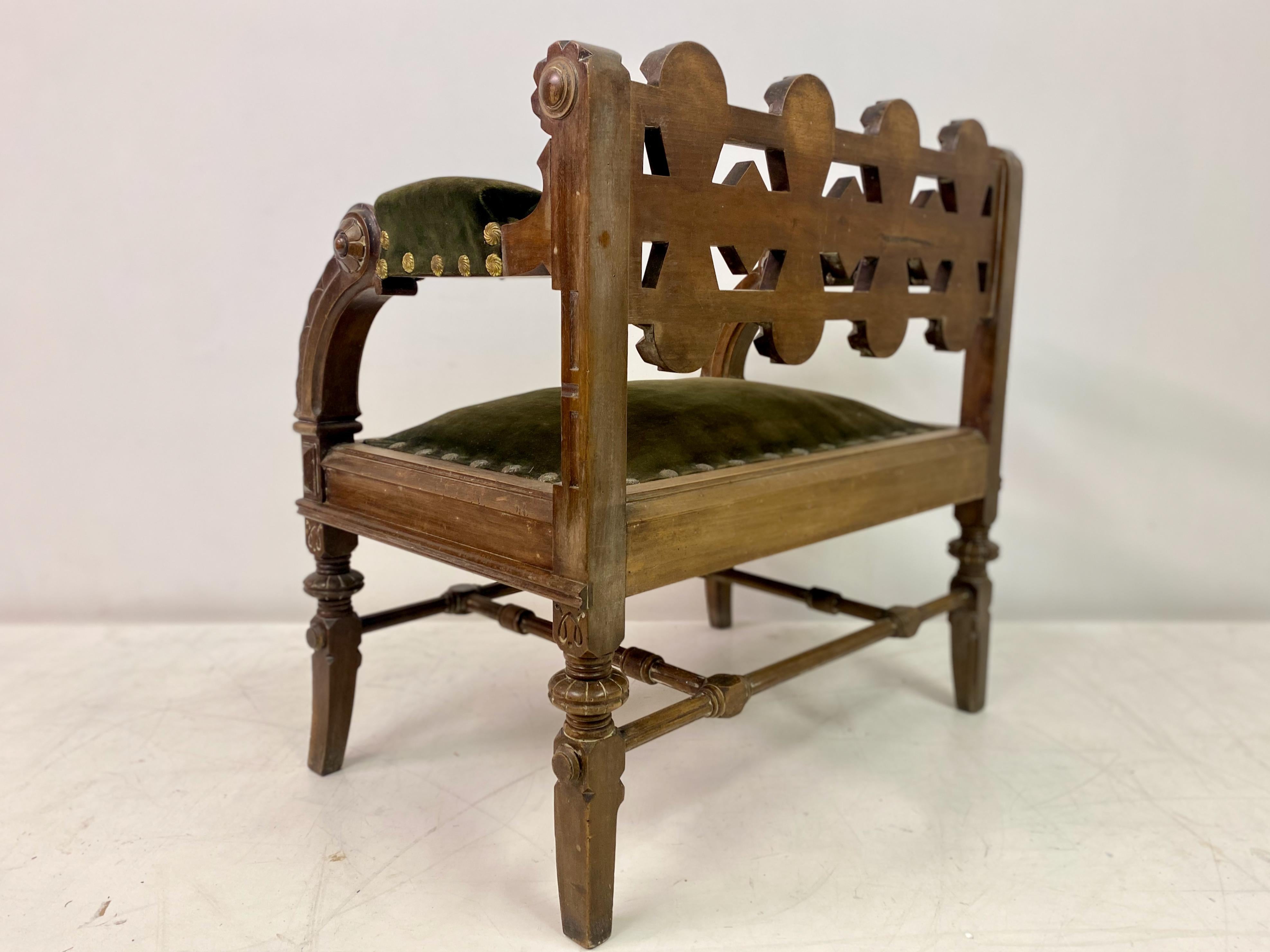 Amerikanischer Gotik-Stuhl des 19. Jahrhunderts 2