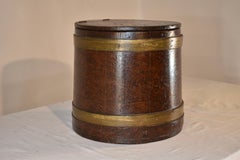 19th Century American Grain Painted Lidded Box