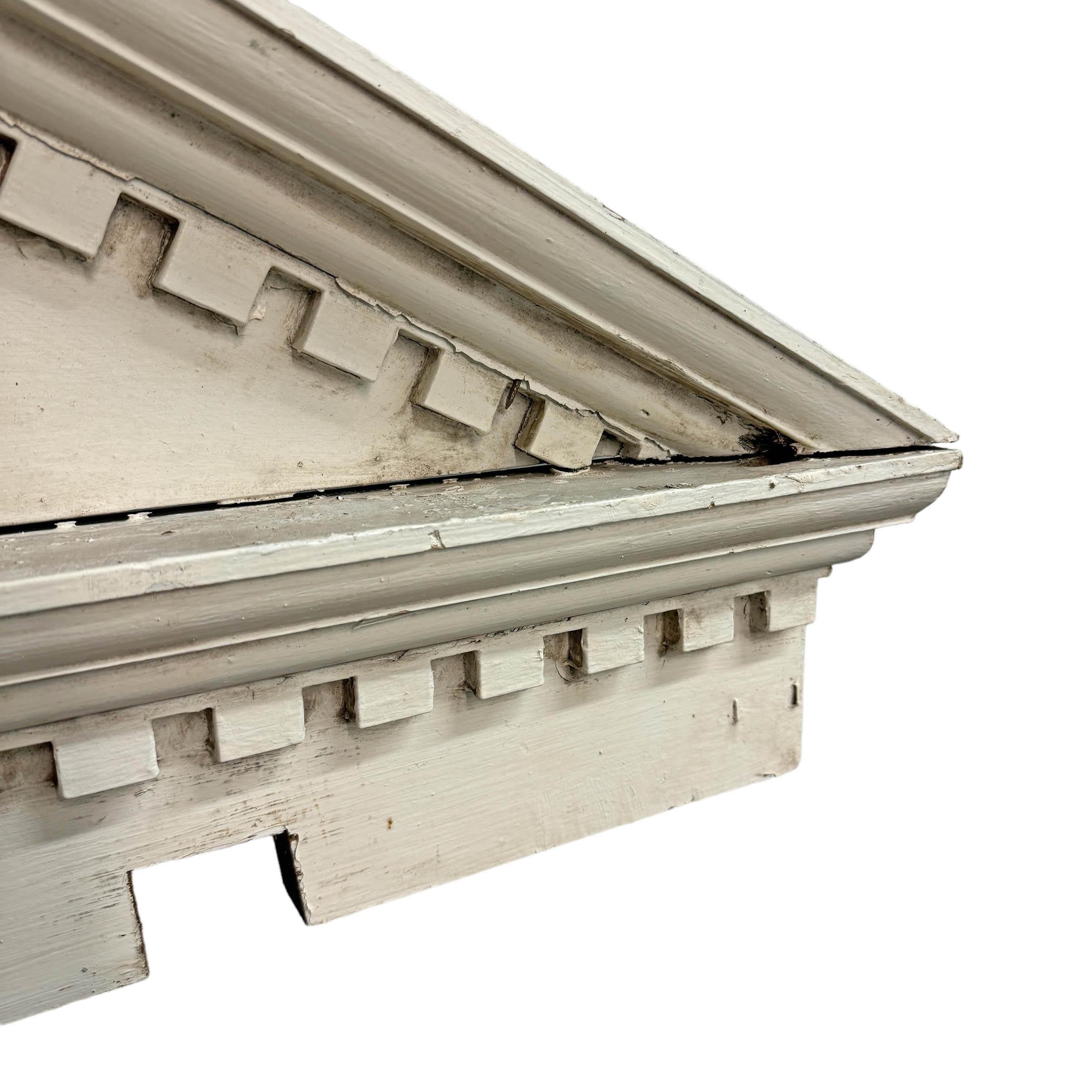 19th Century American Greek Revival Broken Pediment 5