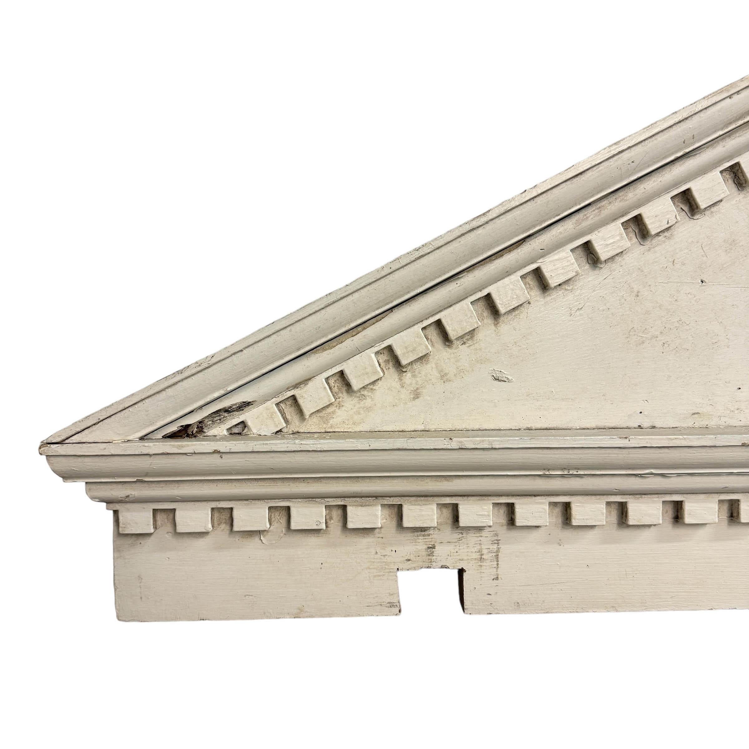19th Century American Greek Revival Broken Pediment 2