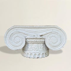 19th Century American Greek Revival Ionic Capital