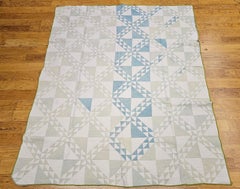 19th Century American Hand Stitched Quilt